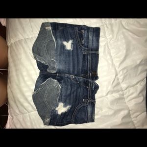 jean shorts from hollister size 0